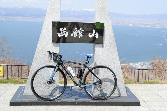 函館山　自転車　ロードバイク