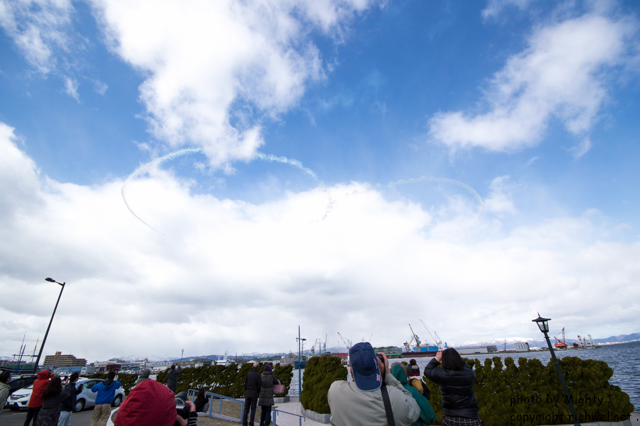 北海道新幹線開業イベント・ブルーインパルス祝賀飛行