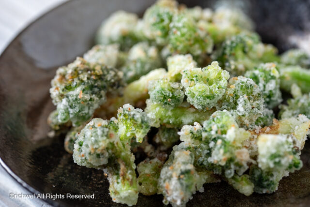 ブロッコリーのスパイシー唐揚げ